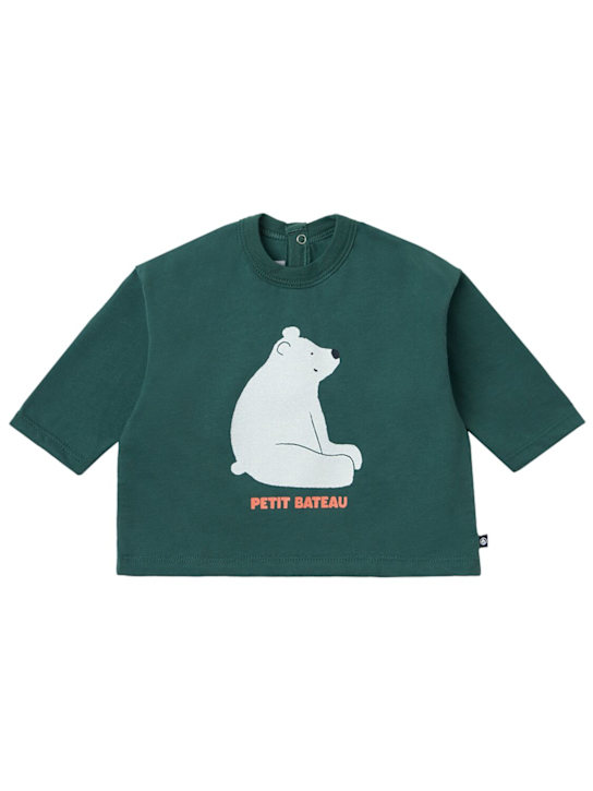 Petit Bateau - Polar bear printed cotton t-shirt