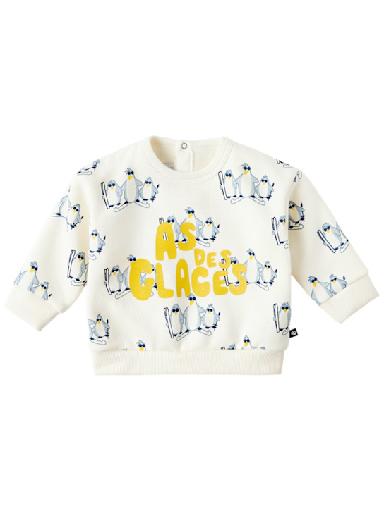 Petit Bateau - Printed cotton crewneck sweatshirt