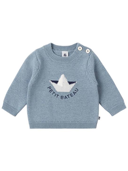 Petit Bateau: Boat wool & cotton knit sweater