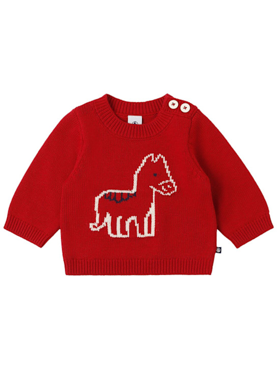 Petit Bateau - Jacquard knit wool blend sweater