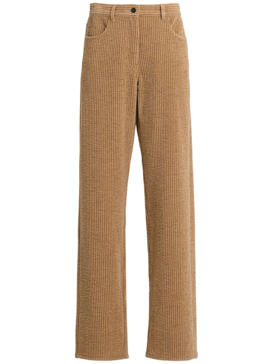 The Row - Pantalon ample en coton mélangé Clair