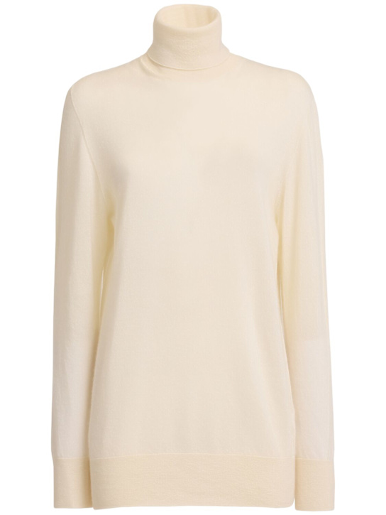 The Row: Pull col roulé en cachemire tricoté Lizzie