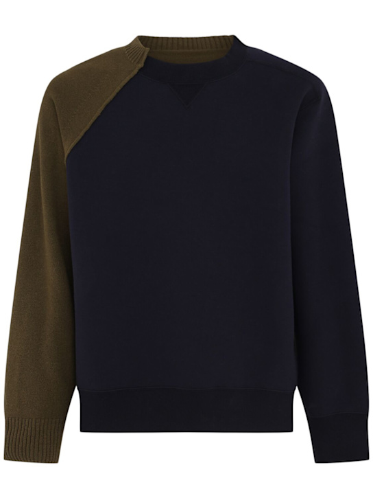 Sacai - Wool knit sweatshirt