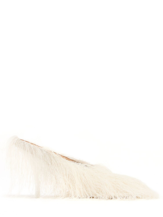 Dries Van Noten: Mules à franges 105 mm