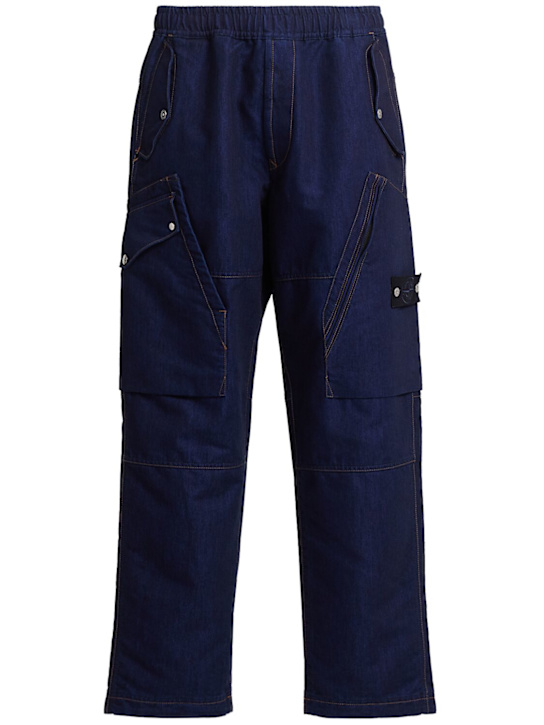 Stone Island - Mixed Cotton Trousers DENIM RESEARCH