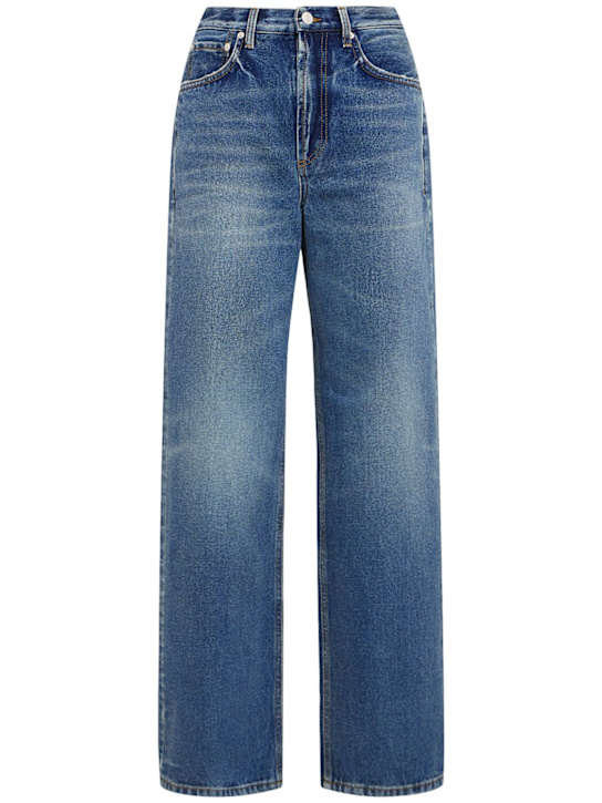 Annagreta - Jeans 5 tasche Clara in denim stonewash