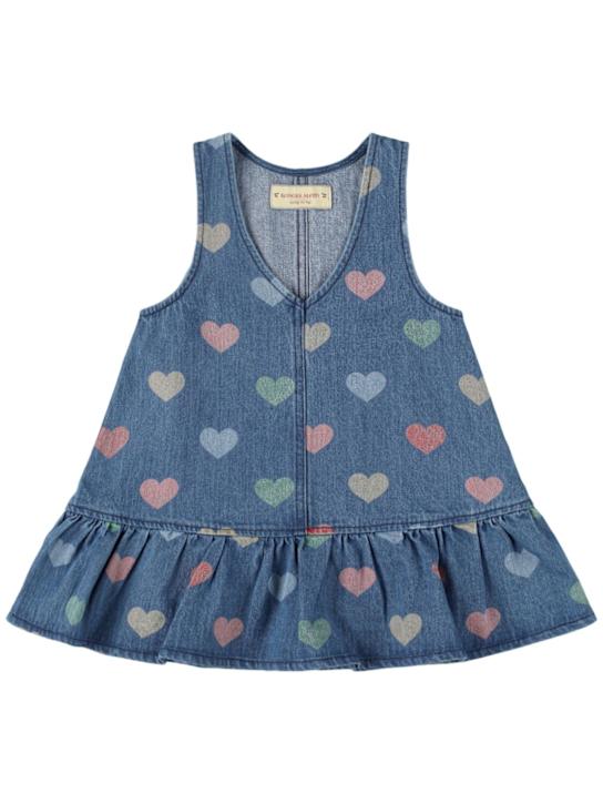 Konges Sløjd: Vestito in denim di cotone stampato