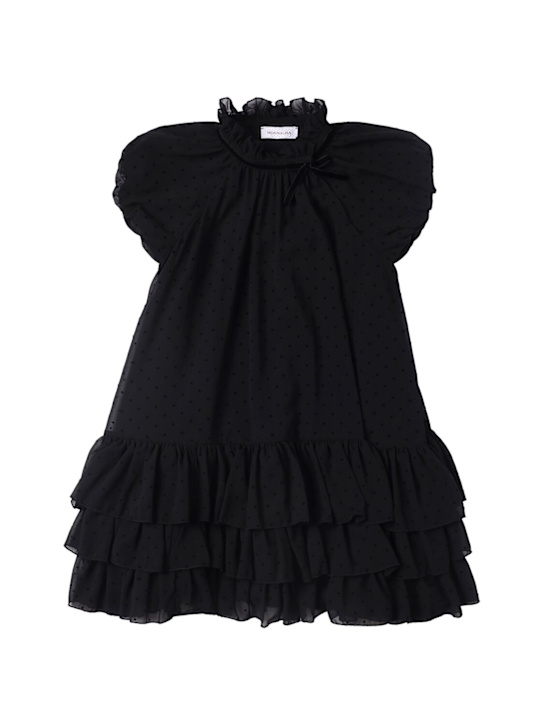 Monnalisa - Vestito in georgette a pois