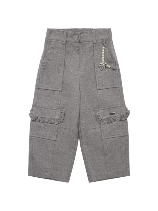 Monnalisa: Pantaloni cargo in flanella