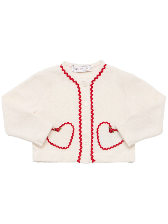 Monnalisa: Cardigan in maglia di misto lana