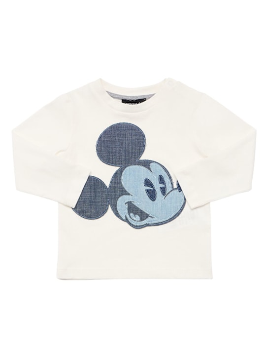 Monnalisa - Mickey Mouse cotton jersey t-shirt