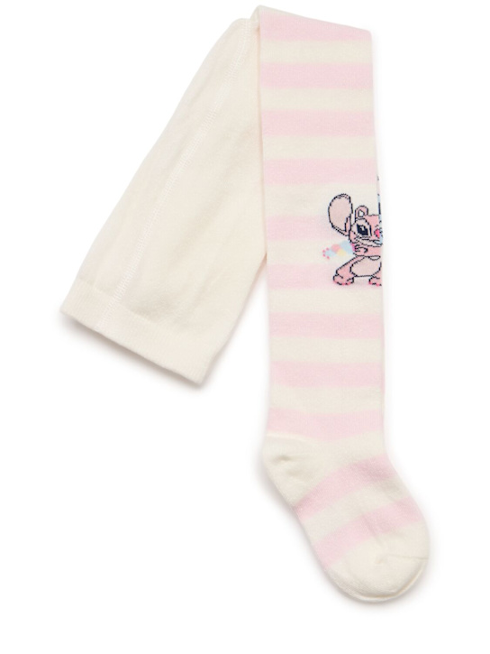 Monnalisa: Collant Stitch in misto cotone
