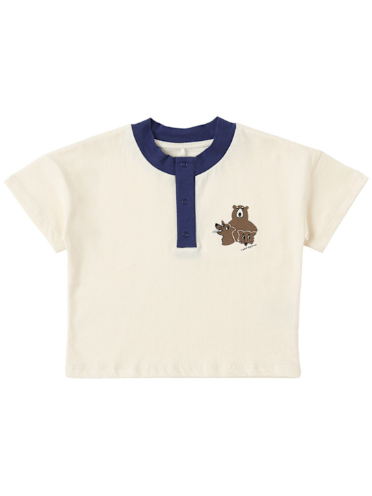 Mini Rodini - T-shirt en jersey de coton imprimé