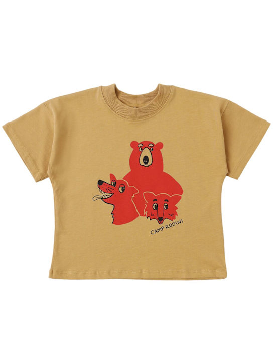 Mini Rodini - T-shirt en jersey de coton imprimé