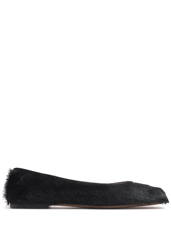 The Row - Chaussures plates en cuir Square Ballet