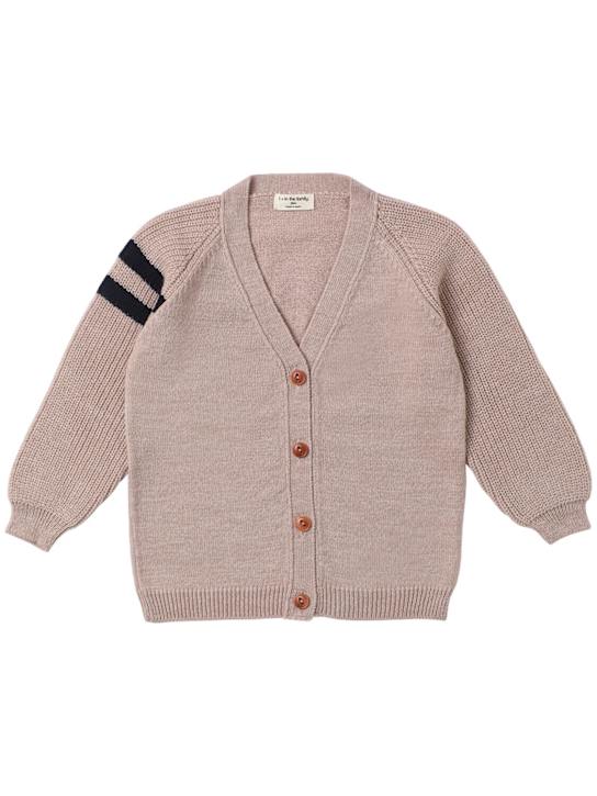 1 + IN THE FAMILY: Cardigan in maglia di misto lana