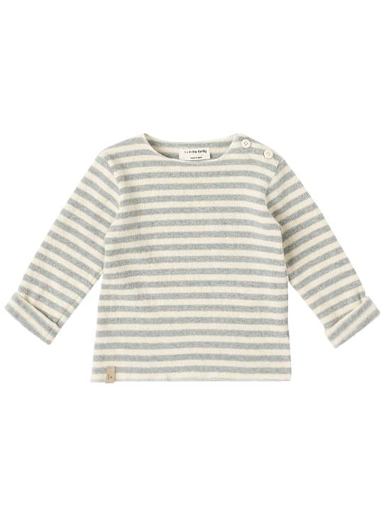 1 + IN THE FAMILY: Striped cotton blend jersey t-shirt