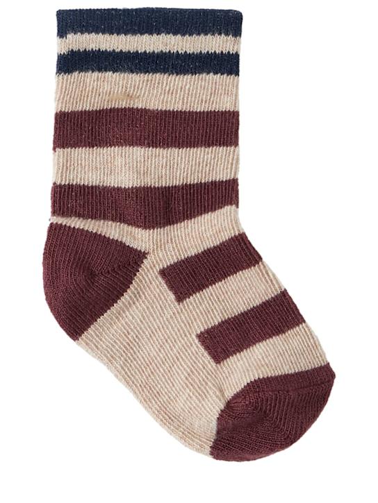 1 + IN THE FAMILY - Striped cotton blend socks