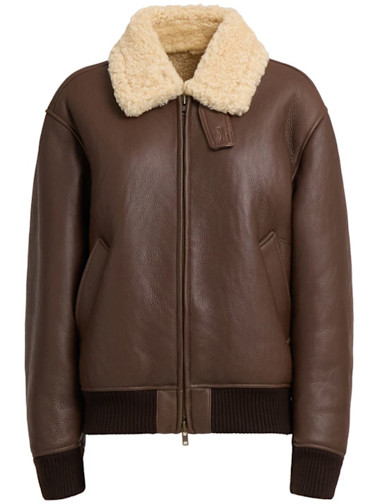 Tonywack - Jacke aus Leder und Shearling