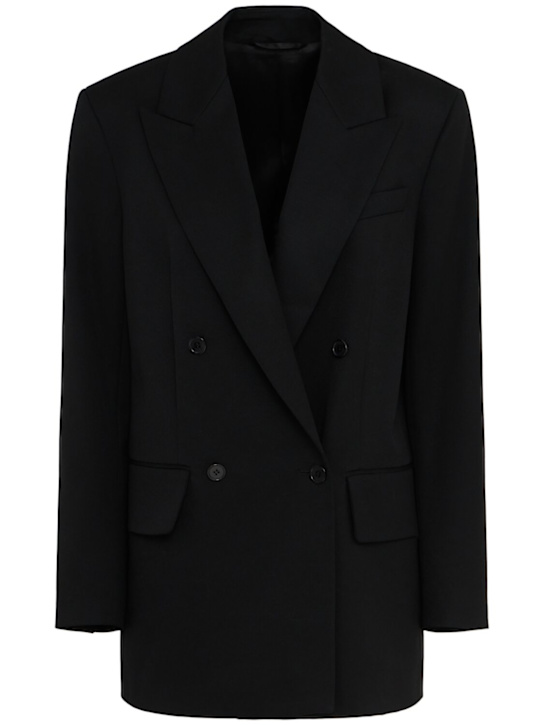 Annagreta: Nora double breasted wool twill blazer