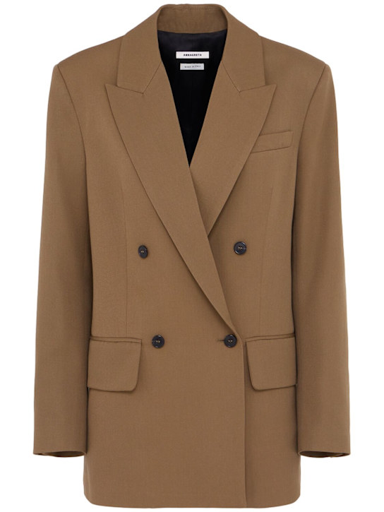 Annagreta - Blazer doppiopetto Nora in twill di lana