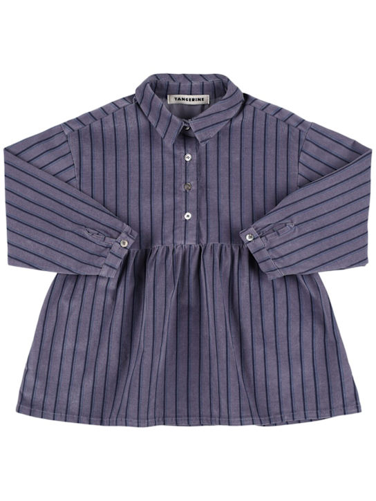 TANGERINE - Striped cotton shirt