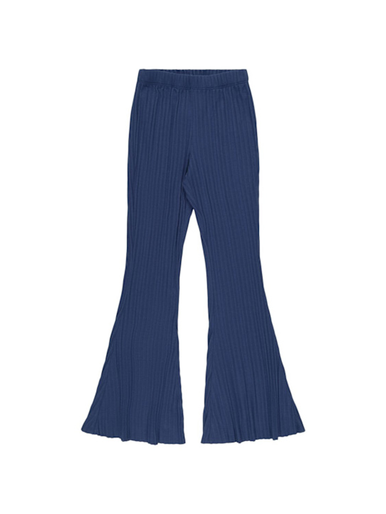 TANGERINE - Wide leg rib pants