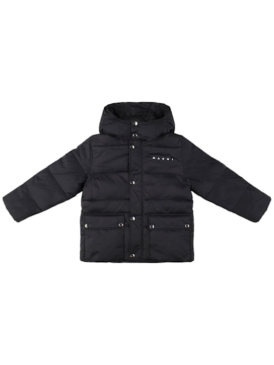 Marni Junior - Piumino in nylon con cappuccio