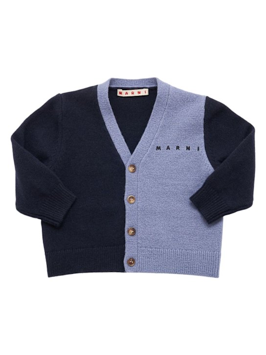 Marni Junior: Cardigan in maglia di misto lana