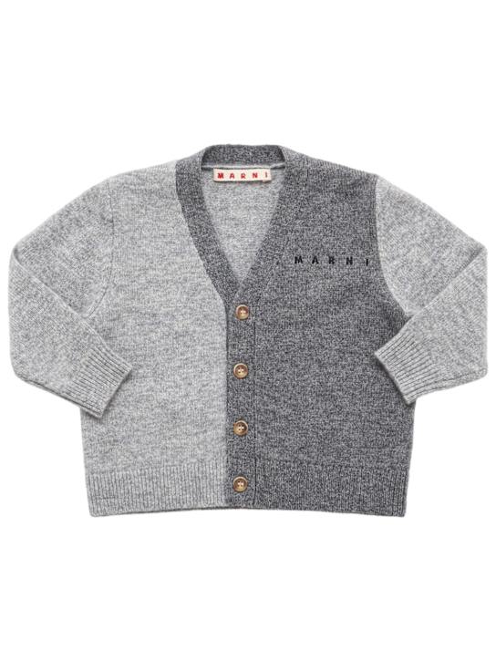 Marni Junior - Cardigan in maglia di misto lana