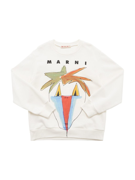 Marni Junior - Sweat-shirt en coton imprimé