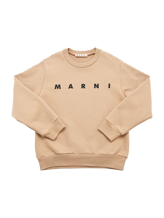 Marni Junior: Cotton sweatshirt with print
