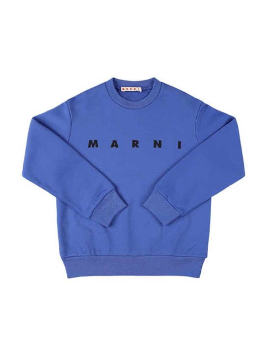 Marni Junior: Felpa in cotone con stampa
