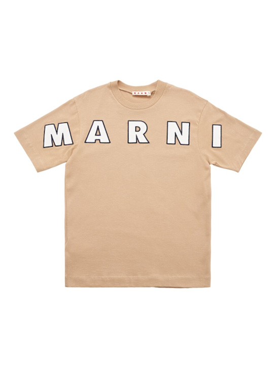 Marni Junior: T-shirt in jersey di cotone con ricamo