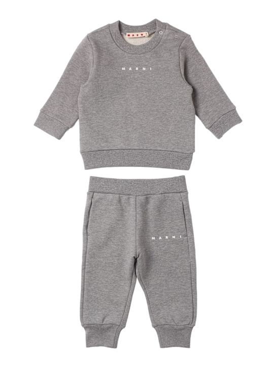 Marni Junior - Sweat-shirt & pantalon de sport en coton imprimé