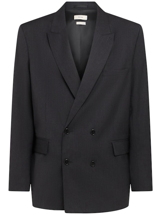 THE CORE - Double breasted wool twill blazer