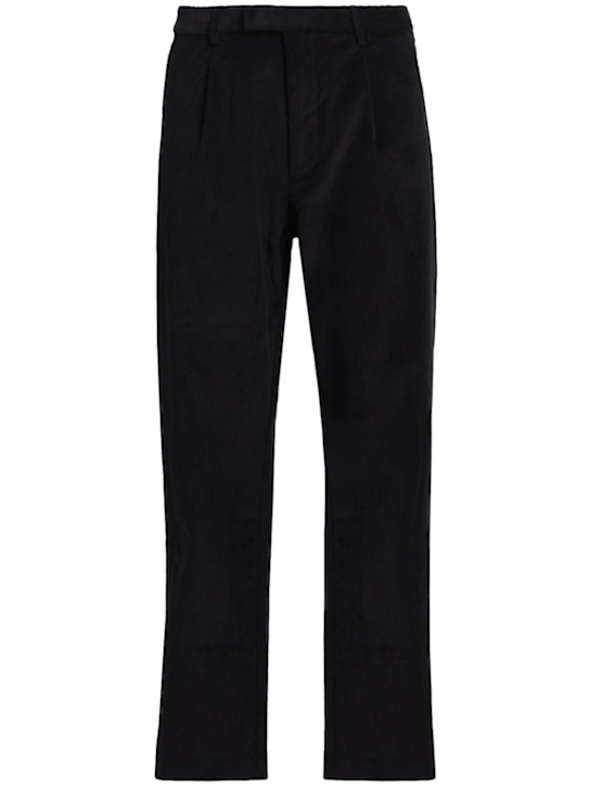 THE CORE: Straight leg cotton blend corduroy pants