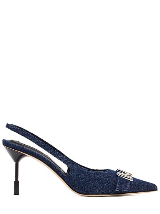 MSGM - Denim sling back heels
