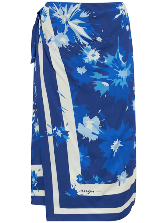 MSGM - Viscose midi skirt