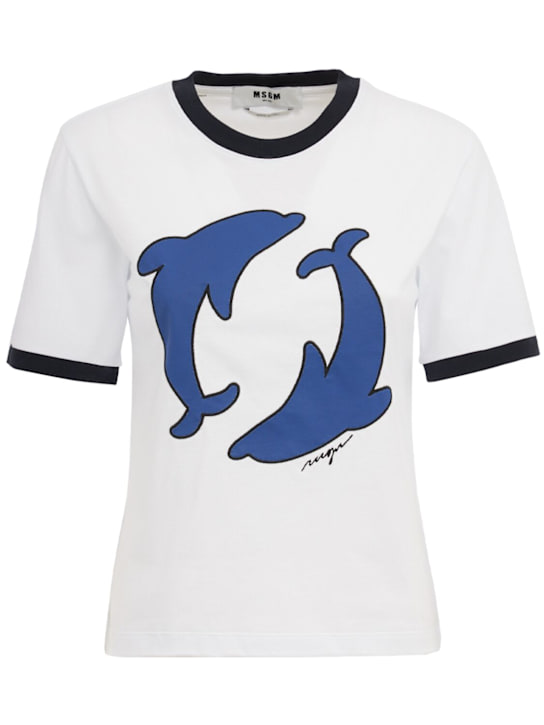 MSGM: Printed cotton t-shirt