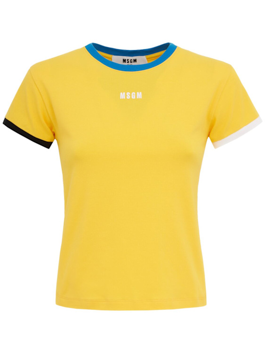 MSGM - Cotton blend t-shirt