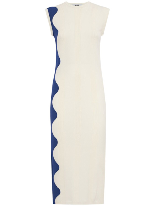 MSGM: Viscose blend midi dress