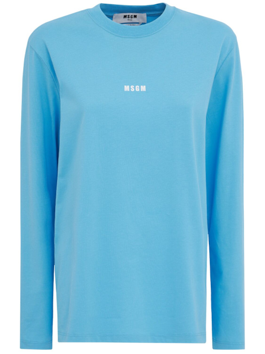 MSGM: Logo long sleeve t-shirt