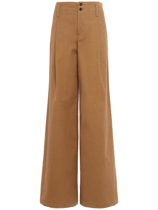 Chloé: Cotton canvas wide pants
