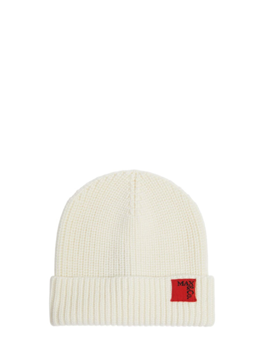 MAX&CO - Bonnet en maille de laine mélangée à logo