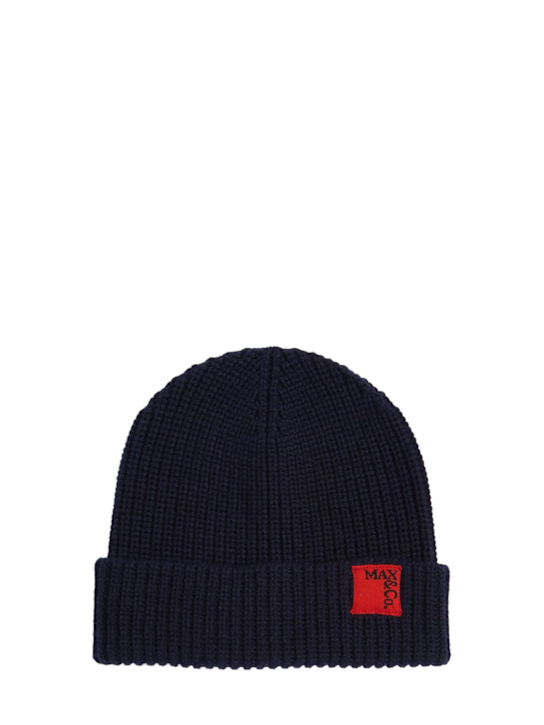 MAX&CO - Bonnet en maille de laine mélangée à logo
