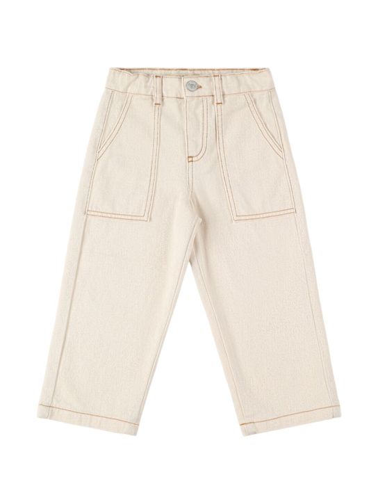 The New Society: Cotton denim pants