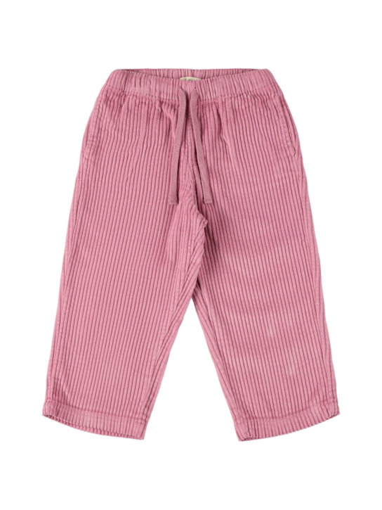 The New Society - Pantaloni in cotone millerighe