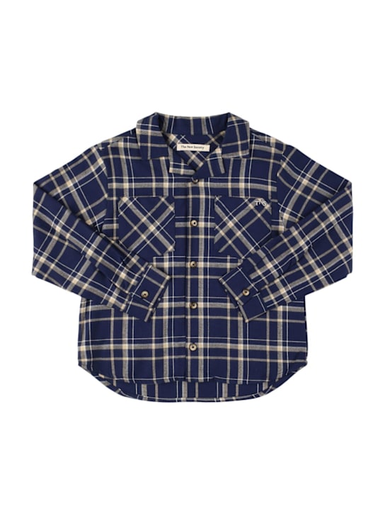 The New Society - Printed cotton madras shirt