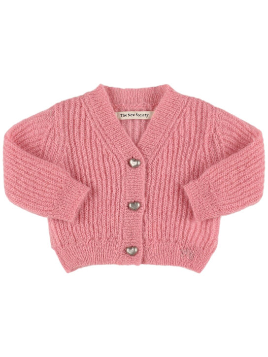 The New Society - Cardigan in maglia di misto mohair